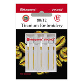 Viking Titanium Embroidery Needles, 5pk (130/705H)
